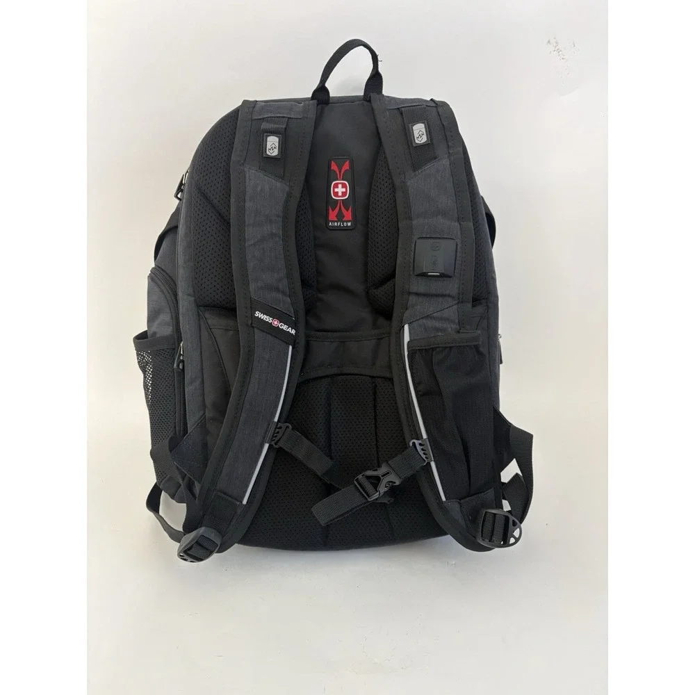 SwissGear Unisex-Adult 5358 USB ScanSmart Laptop Backpack Large Heather Gray EUC